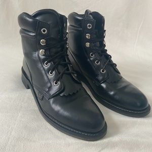 Justin’s Classic Black Leather Laced Boot